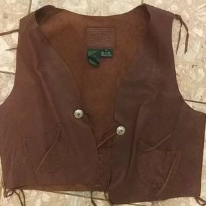 Ralph Lauren leather vest